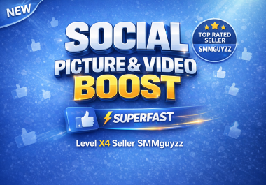 Real Social Picture OR Video Authentic Boost Service