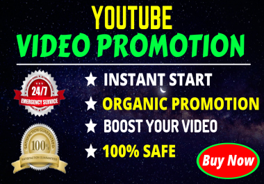 Youtube Video Promotion Marketing Exclusive Service