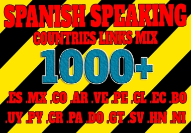 1000+ Spanish speaking countries backlinks