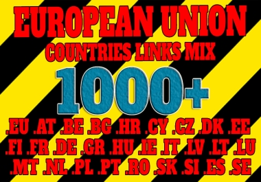 1000+ European Union based domains EU backlinks