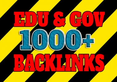 1000+ high authority EDU and GOV backlinks