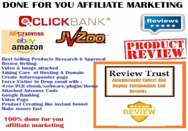 Done all for you affiliate marketing website income guarantee