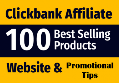 Create guarantee income website selling best products from clickbank affiliate website