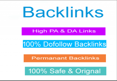 40 PA DA 20+Backlinks and 20. Edu/. Gov Backlinks
