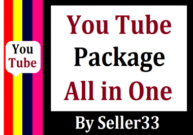 YouTube Promotion Package All In One Service Instantly Completed