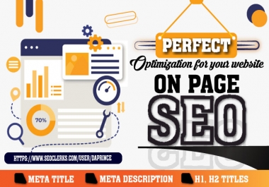Perfect on page Seo Optimization for your website