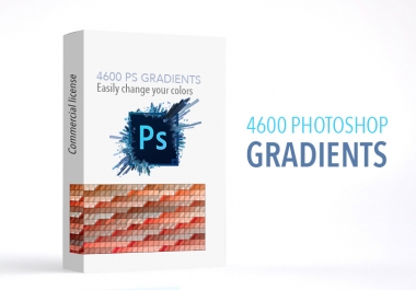 Get 4600 Photoshop Gradients Easily Change your Color