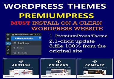 Install PremiumPress WordPress Theme With License Activation