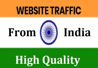 Daily 200-300 Visitors From India 30 Days HQ Web Traffic