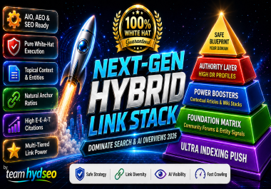 Rank on Google & AI Overviews With Next-Gen SEO,  AIO & AEO Tiered Link Pyramid
