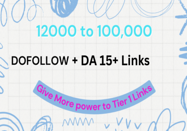 12000 DO-FOLLOW links including DA 15 to 95,  buy backlinks for google ranking
