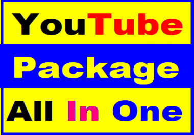 YouTube Package Promotion All In One Service Super Fast
