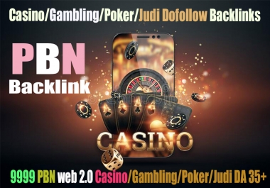 I will do 12000 web 2.0 Casino/Judi/Poker/Gambling Dofollow Backlinks DA 35+ PA 35+