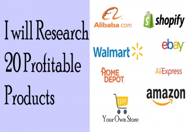 I Will Research 20 Profitable Products for FBM Dropshipping