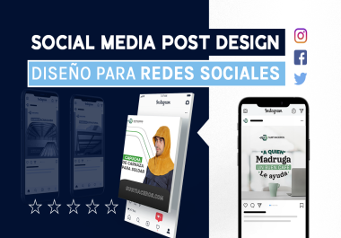 I will design your social media posts