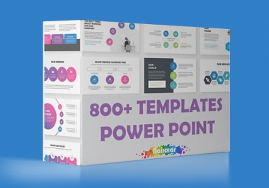 800+ Templates Power Point Complete Pack