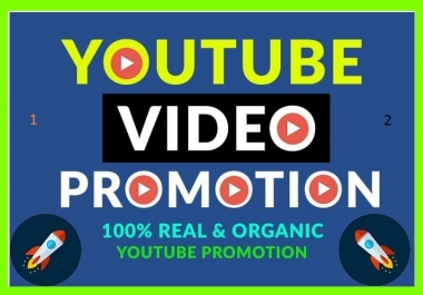 Natural YouTube Video Promotion High Quality And High Retention Audience