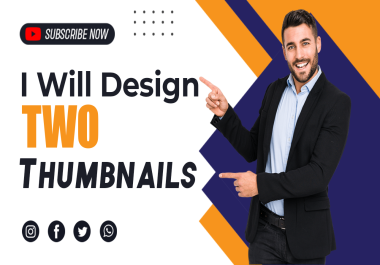 Design attractive two thumbnails in 24 hours