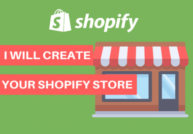 I will setup a professional shopify store,  shopify website