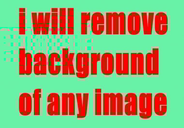 i will remove background of image