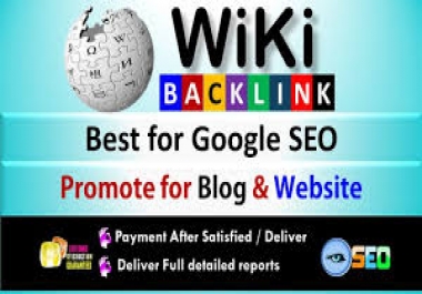 I will write wiki backlink with 400+ words blog article