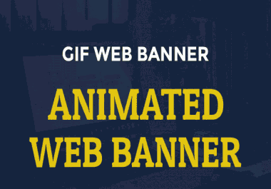 Create Attractive Animated gif Banner,  banner ads,  Banner Design