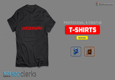 do professional and creative custom t shirts design