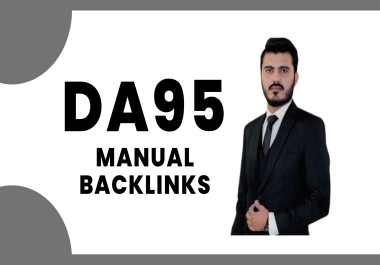 I make 10 High Pr Dofollow SEO Manual Da95 Backlinks Link Building