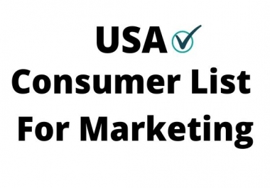 5k USA Based fresh and verified consumer list