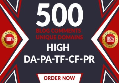 Create 500 High Quality Blog Comments Backlinks