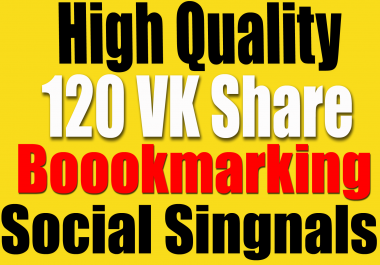 120 Vk Share social bookmarking Real Seo Social Signals Help To Website Traffic