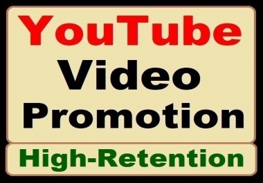 YouTube Video Organic Promotion High Quality Social Marketing