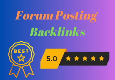 provide manually 60+ high DA Dofollow Forum posting from high traffic website