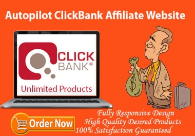 I will create clickbank automated affiliate website