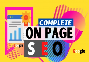 Complete On Page SEO Service for a Website