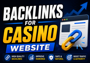 2000 SEO Backlinks for Casino,  Gambling website
