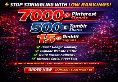 7500 signals Boost Website visitor,  Authority & Google Ranking