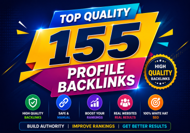 Get higher ranking on Google with 155 Premium Profile Backlinks