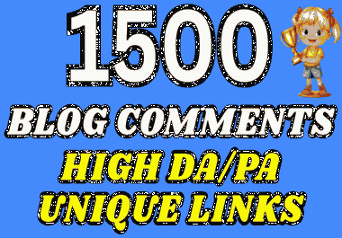 I will create unique 1500 blog comment backlnks