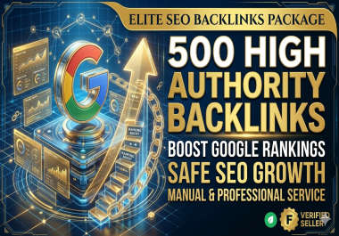 Elite SEO Backlinks Package - 500 High Authority Backlinks for SEO Ranking