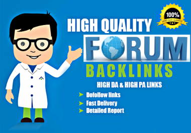 I will provide 1000 Quality High PR Forum Backlinks