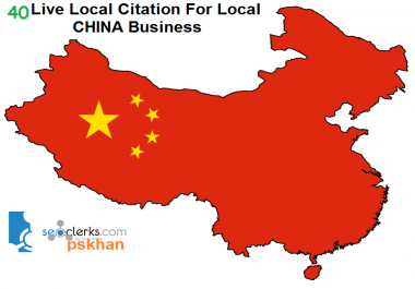 Create 40 Live Local Seo Citations For Local CHINA Business