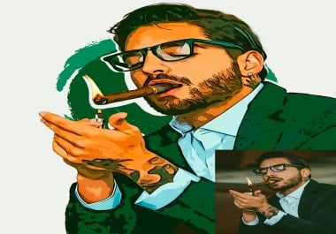 I will make digital art in photosho for you from a photo