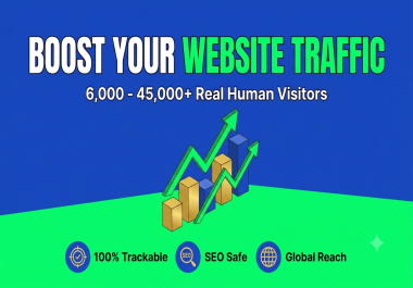 I will boost your website with 6000 real visitors