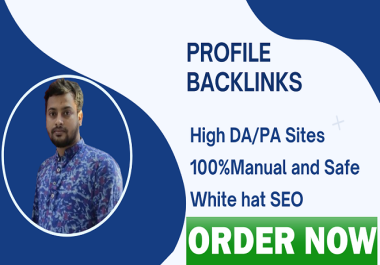 I will provide you 50 high quality profile backlinks