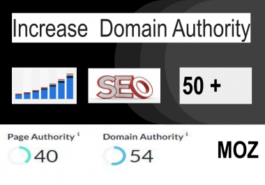 I will increase domain authority 50+ moz da