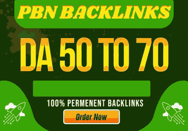 Make 40 Powerfully High DR/DA 70-50 Plus DoFollow Permanent PBN Backlinks
