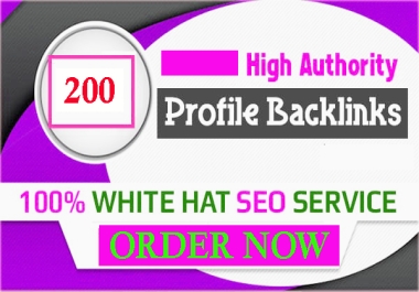 Create 200 Quality Profile Backlinks