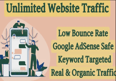 Keyword Target Organic 10K Website Traffic 2+ Minutes Adsense Safe