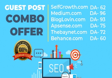 15x DA90+ Guest Post Including Article Writing Service No Extra Cost